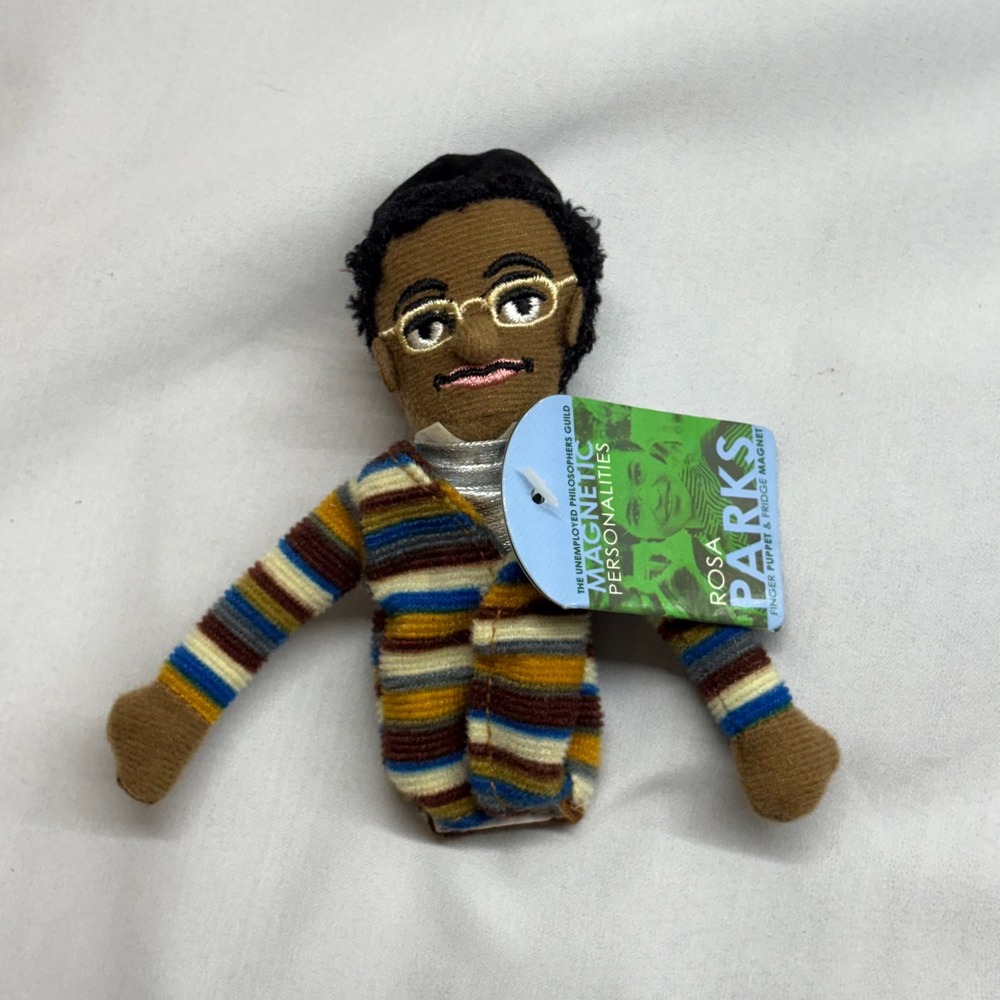 Unemployed‎ Philosophers Guild Rosa Parks Finger Puppet Magnet Multicolor